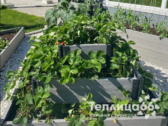 Грядка Gardeck серые, высота 225 мм